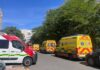 Un incendio urbano en Alcorcón causa varios heridos en la calle Olímpico Aurelio García