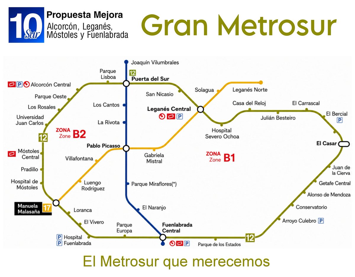 Vuelve a Alcorcón la propuesta del Gran Metrosur con una línea más extensa