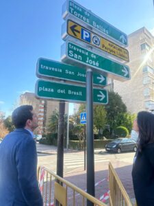 Torres Bellas estrena nueva señalización dentro del plan Alcorcón Respira