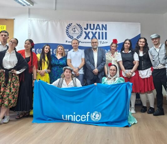 El centro de FP Juan XXIII de Alcorcón celebró el Día del Niño con la presencia de UNICEF Madrid