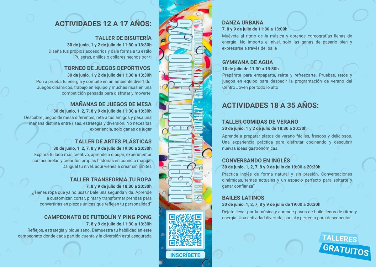 Alcorcón impulsa un programa de verano con actividades gratuitas