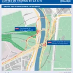 Cortes en la A-5 por las obras del soterramiento en el enlace con la M-30: así afectarán a los conductores de Alcorcón