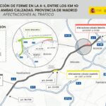 Comienzan las obras en la A-5 en Alcorcón: cortes y desvíos hasta agosto