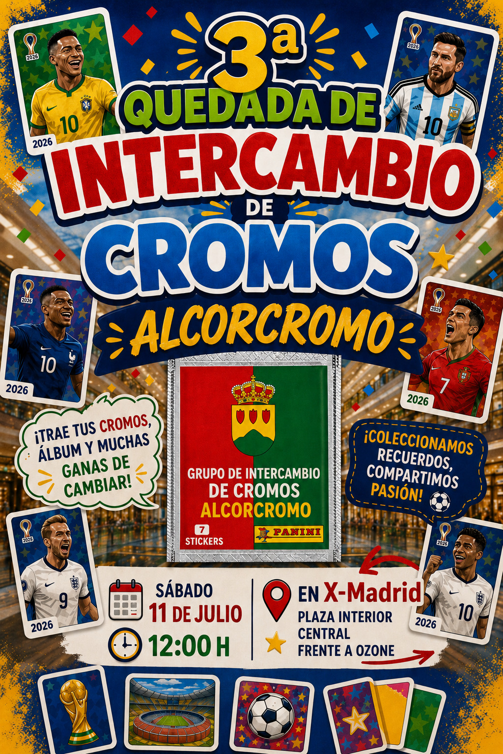 Qué hacer este fin de semana en Alcorcón: nueva quedada para intercambiar cromos y Grand Prix