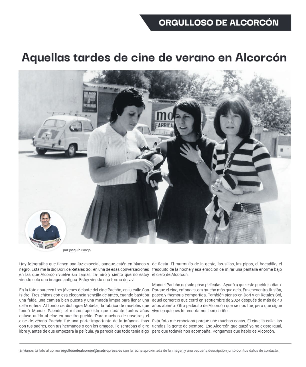 Orgulloso de Alcorcón: Aquellas tardes de cine de verano en Alcorcón
