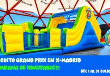 El Grand Prix llega a Alcorcón: así es la gymkana hinchable gigante montada en X-Madrid