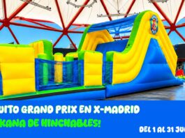 El Grand Prix llega a Alcorcón: así es la gymkana hinchable gigante montada en X-Madrid