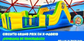 El Grand Prix llega a Alcorcón: así es la gymkana hinchable gigante montada en X-Madrid