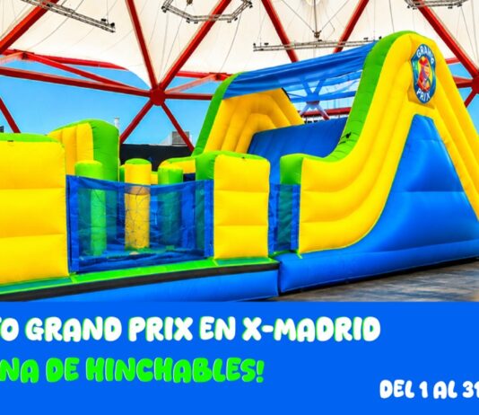 El Grand Prix llega a Alcorcón: así es la gymkana hinchable gigante montada en X-Madrid