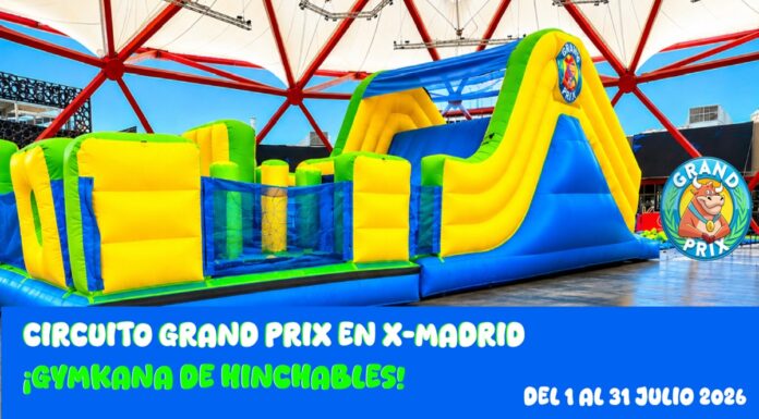 El Grand Prix llega a Alcorcón: así es la gymkana hinchable gigante montada en X-Madrid