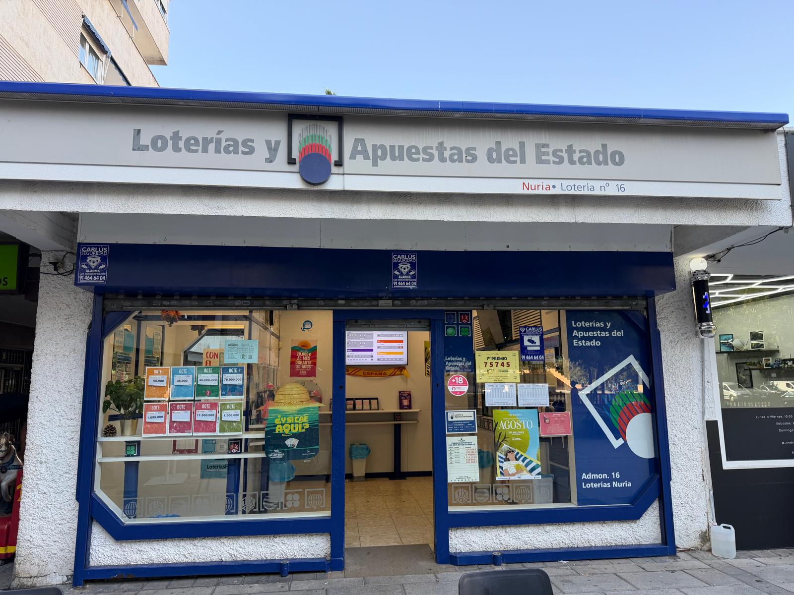 La Lotería Nacional reparte 60.000 euros con el primer premio en Alcorcón