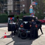 Una persecución policial acaba en Alcorcón tras una huida y dos coches dañados