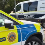 Una persecución policial acaba en Alcorcón tras una huida y dos coches dañados