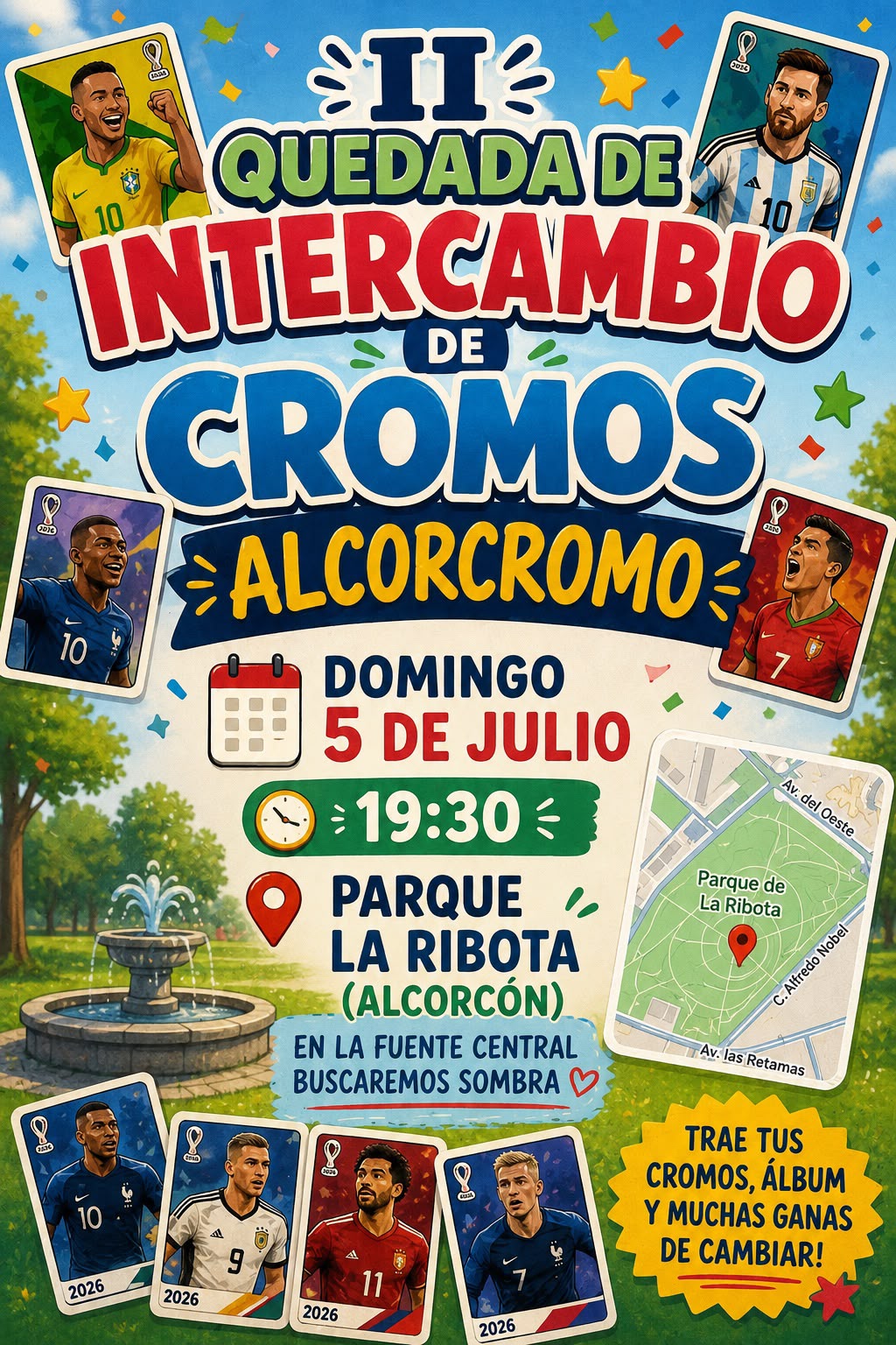 Qué hacer este fin de semana en Alcorcón: Grand Prix en X-Madrid, cine de verano gratis y la II quedada de intercambio de cromos del Mundial