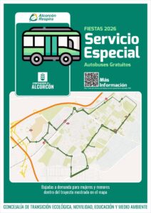 Fiestas más seguras y sostenibles en Alcorcón con Punto Violeta y servicio de autobuses