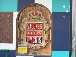 El escudo de los salones Pycris adornará la entrada de la nueva Supercervecería de Alcorcón El escudo de los salones Pycris adornará la entrada de la nueva Supercervecería de Alcorcón