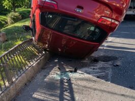 Accidente en Alcorcón: un conductor da positivo en alcoholemia tras volcar su coche Accidente en Alcorcón: un conductor da positivo en alcoholemia tras volcar su coche