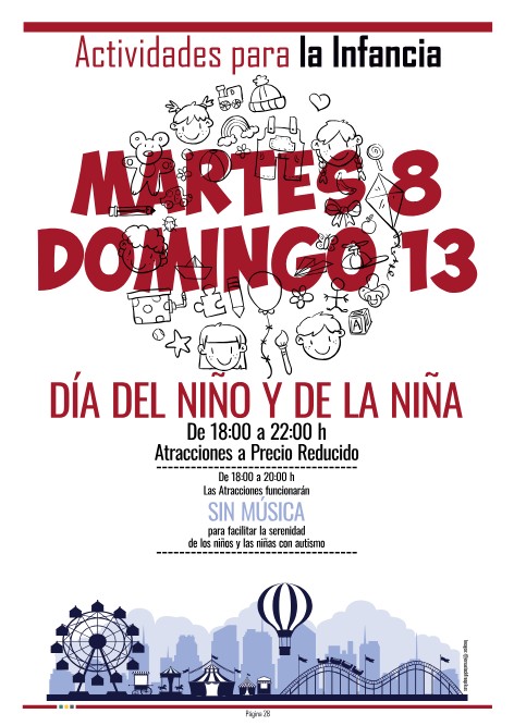 Atracciones a precio reducido durante el Día del Niño en las Fiestas de Alcorcón