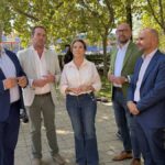 Visita de Cuca Gamarra a Alcorcón con los edificios okupados de la calle Praga y los datos de criminalidad en el foco