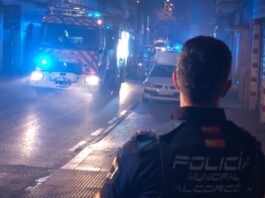 Incendio en un restaurante árabe de la avenida de Portugal de Alcorcón