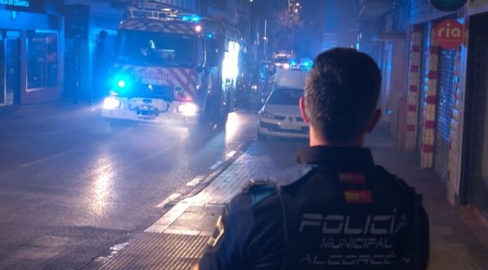 Incendio en un restaurante árabe de la avenida de Portugal de Alcorcón
