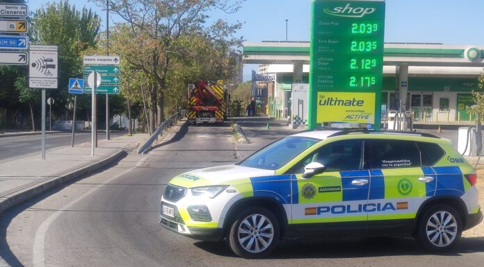 Una rotura de una tubería de gas obligó a desalojar el Hotel Ibis en Alcorcón este jueves