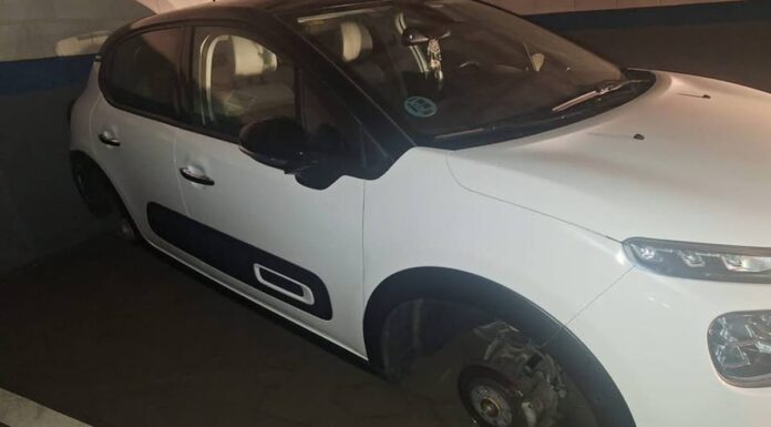 Nuevo robo en Alcorcón: sustraen las cuatro ruedas de un vehículo en un garaje