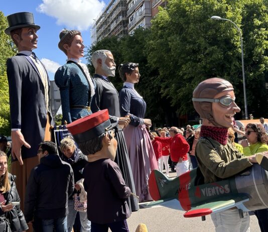 Los Cabezudos de San José de Valderas preparados en el Recinto Ferial por el Día del Niño: así cierran las Fiestas de Alcorcón este domingo