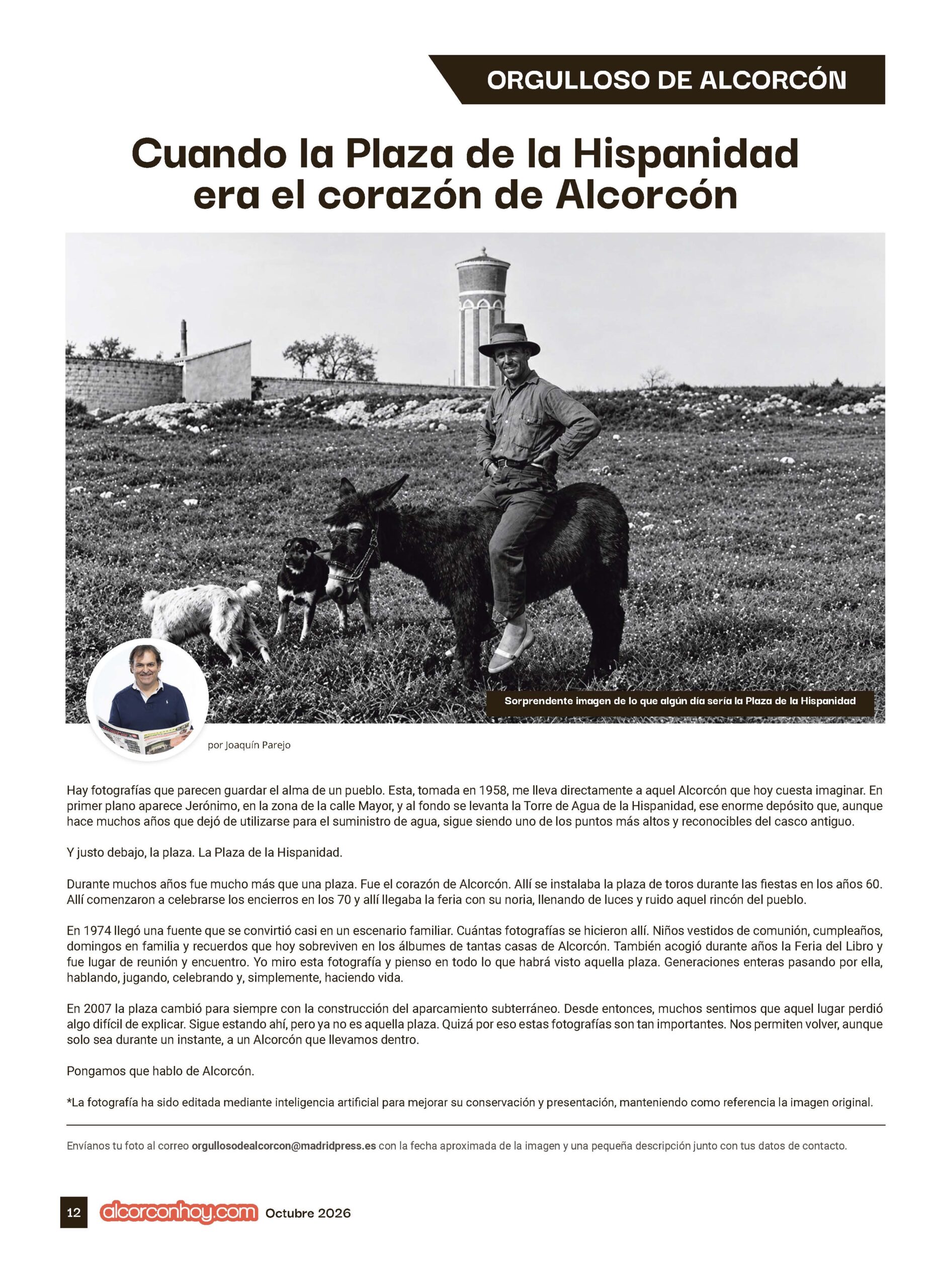 Cuando la Plaza de la Hispanidad era el corazón de Alcorcón