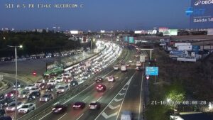 Más de cuatro kilómetros de retenciones en Alcorcón tras un accidente en la A-5