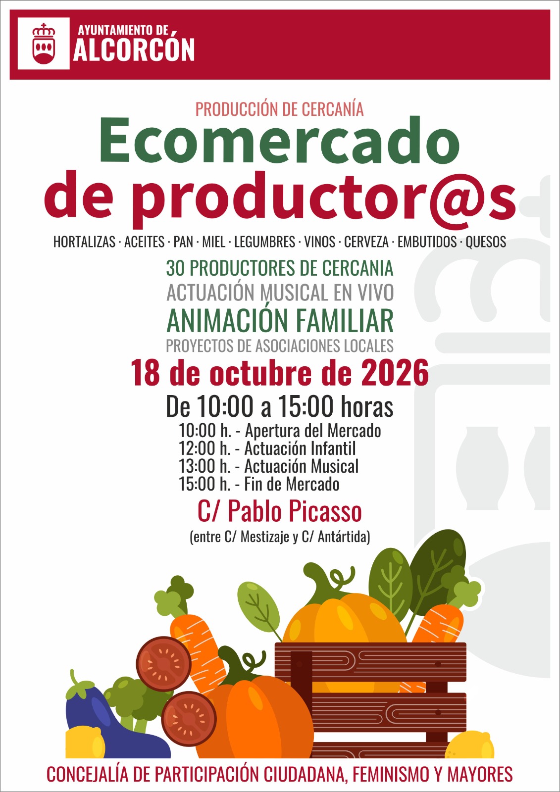 Alcorcón celebra una nueva edición del Ecomercado: fecha, ubicación y actividades
