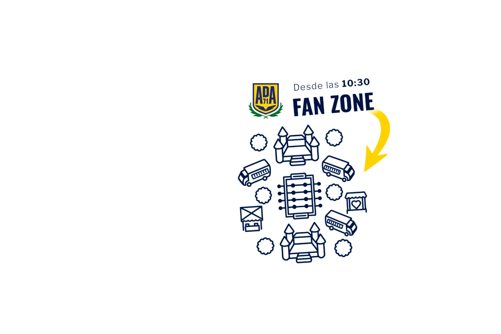 Castillos hinchables, futbolín humano y DJ: así es la Fan Zone preparada por el Alcorcón