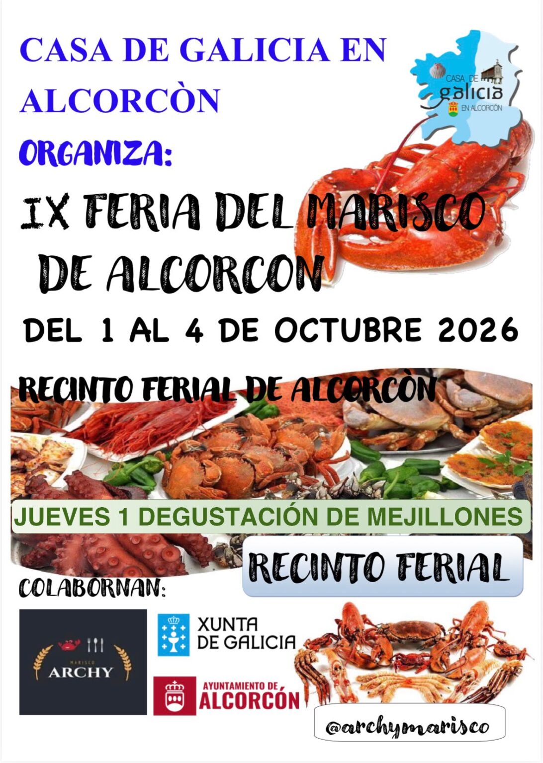 Qué hacer gratis en Alcorcón este fin de semana: conciertos, Feria del Marisco Gallego y mucho teatro