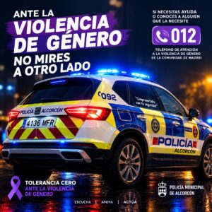 Unos jóvenes alertan a la Policía de una agresión a una mujer en Alcorcón: el hombre acaba detenido