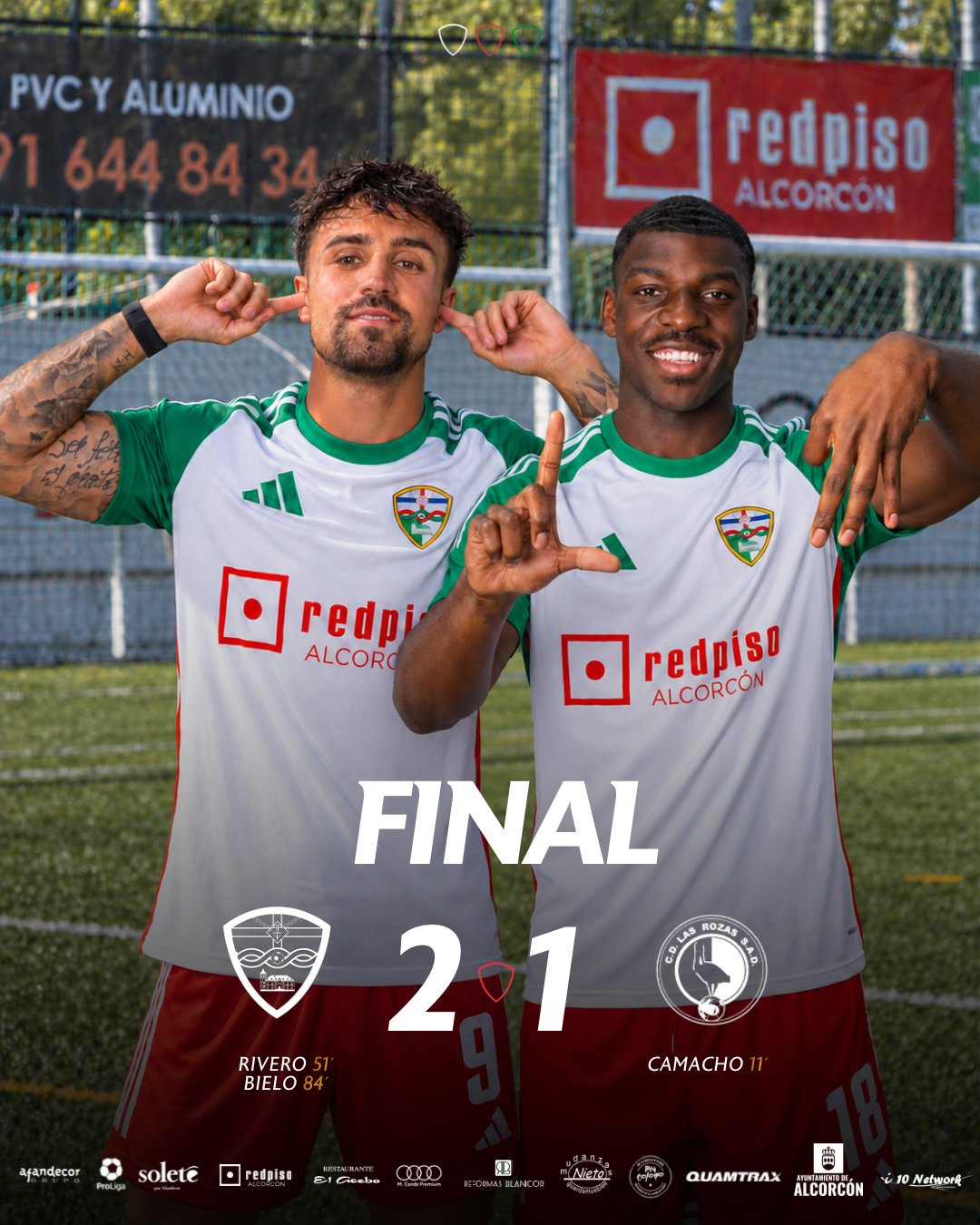 La goleada del Alcorcón en Santo Domingo protagoniza el resumen deportivo de este fin de semana